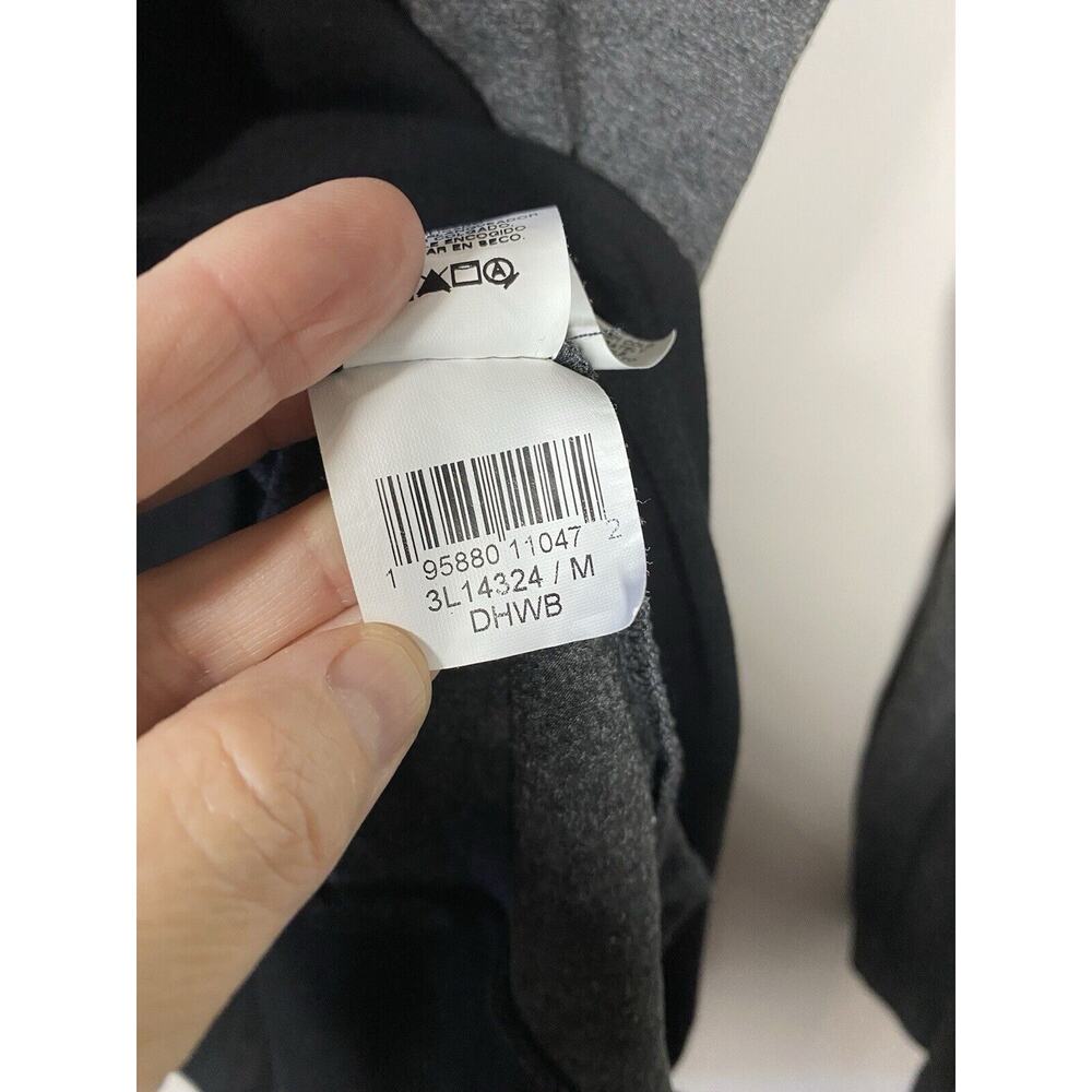 Karen Kane Top MEDIUM Black Gray Diagonal Asymmetric Long Sleeve - Picture 6 of 6